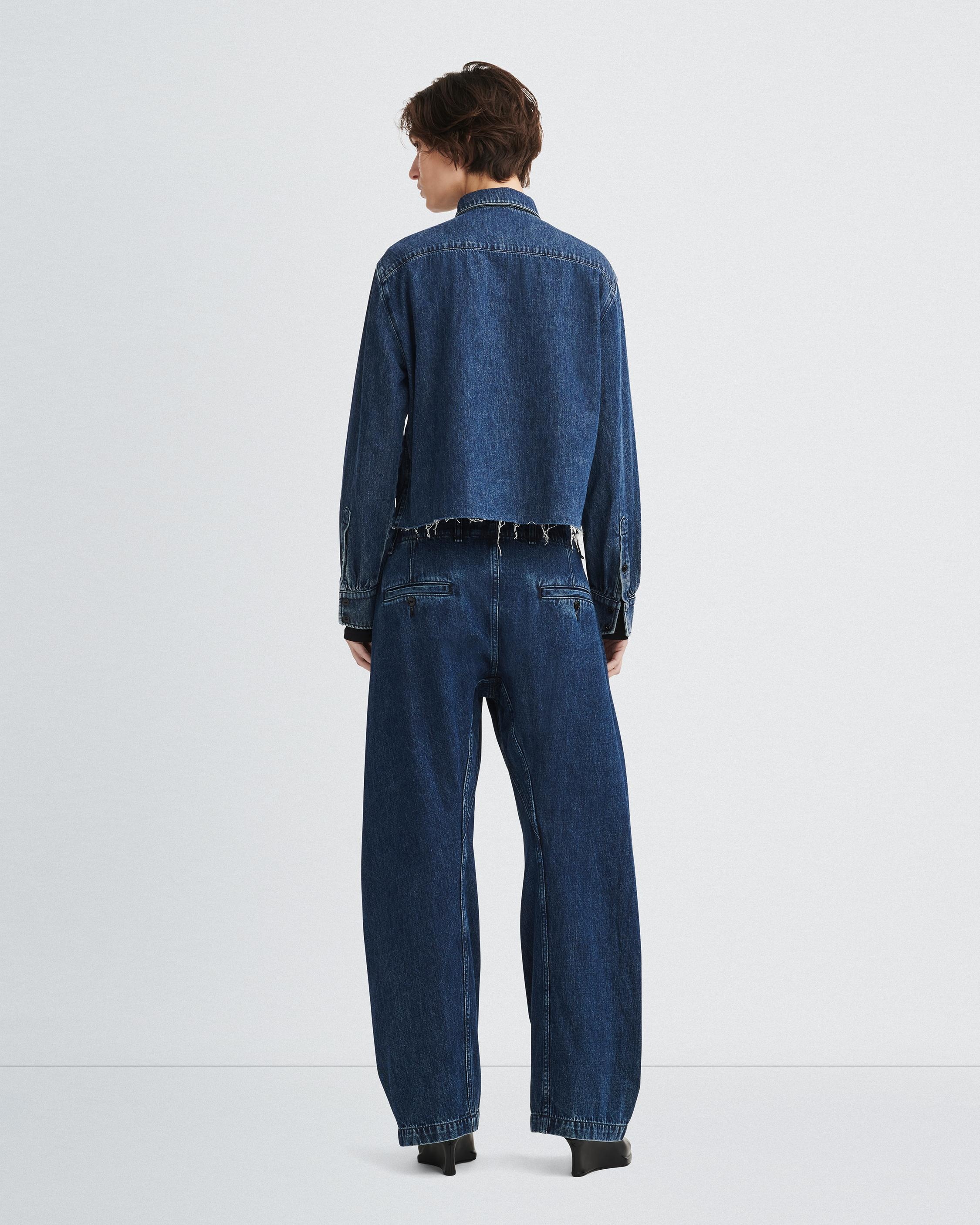 Maxine Cropped Denim Shirt
Classic Fit Button Down - 5