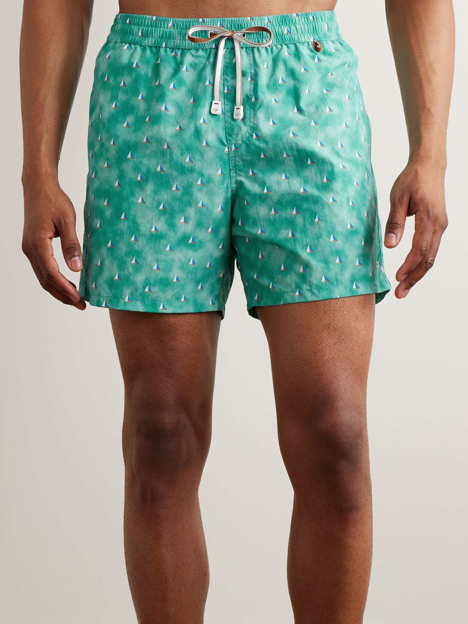 Bay Straight-Leg Mid-Length Printed Swim Shorts - 2