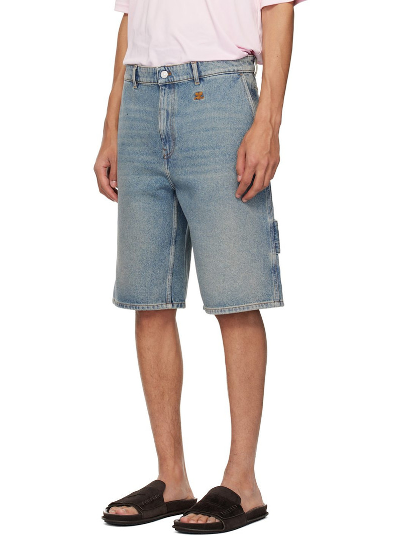 courrèges Blue Hammer Denim Shorts outlook