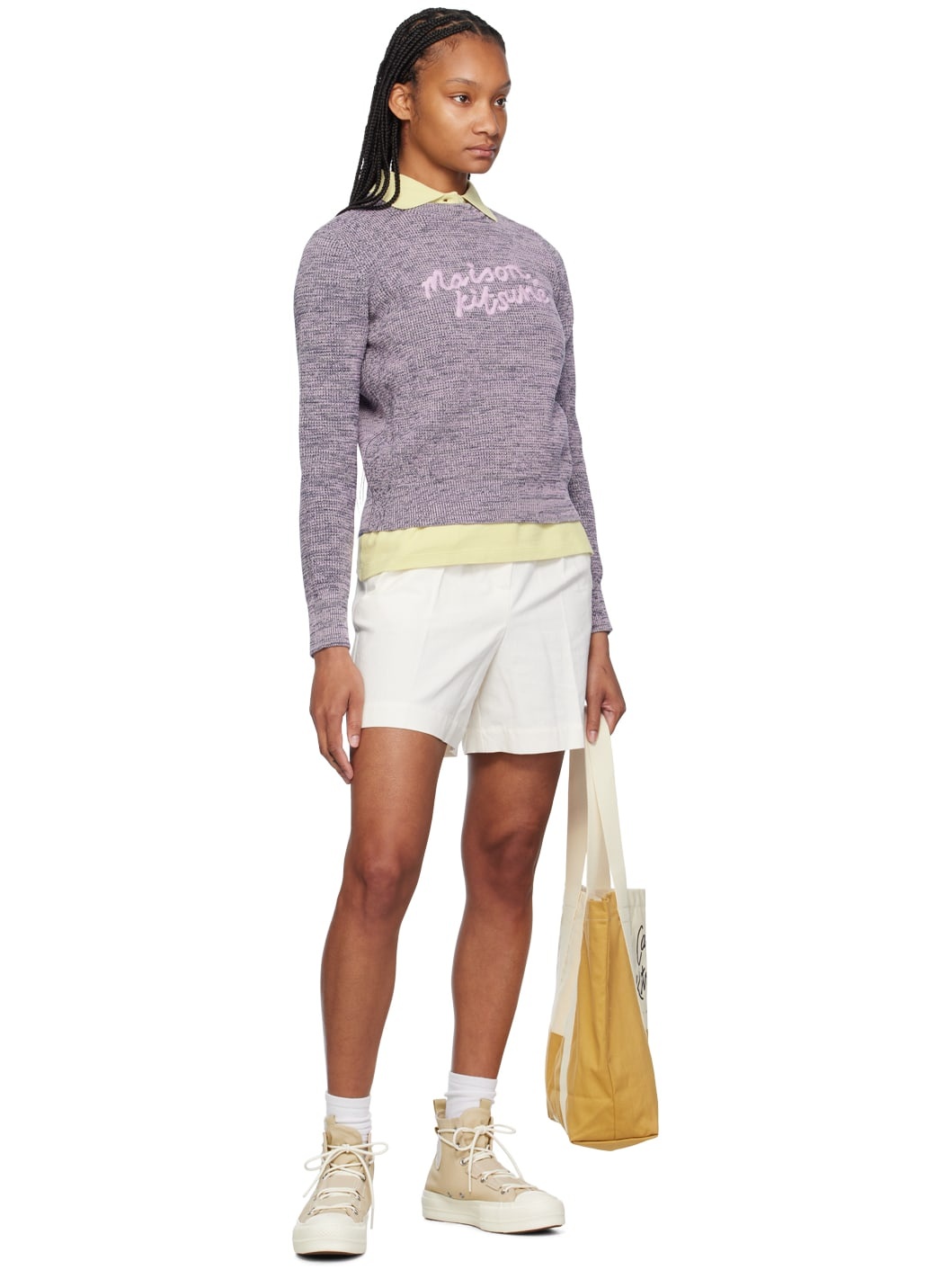 Purple Handwriting Sweater - 4
