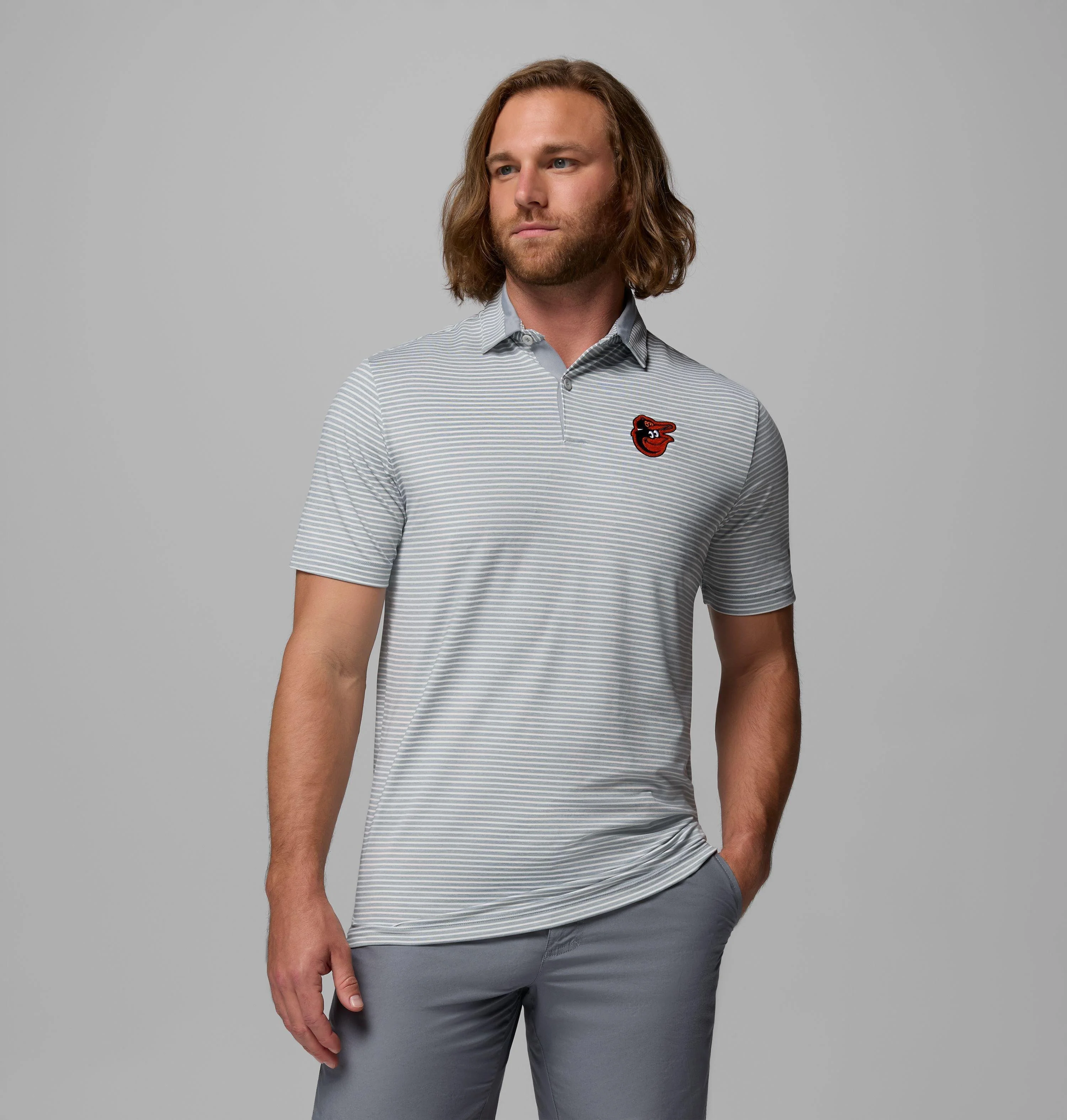 Men's Golden Hills Golf Polo - Baltimore Orioles - 1