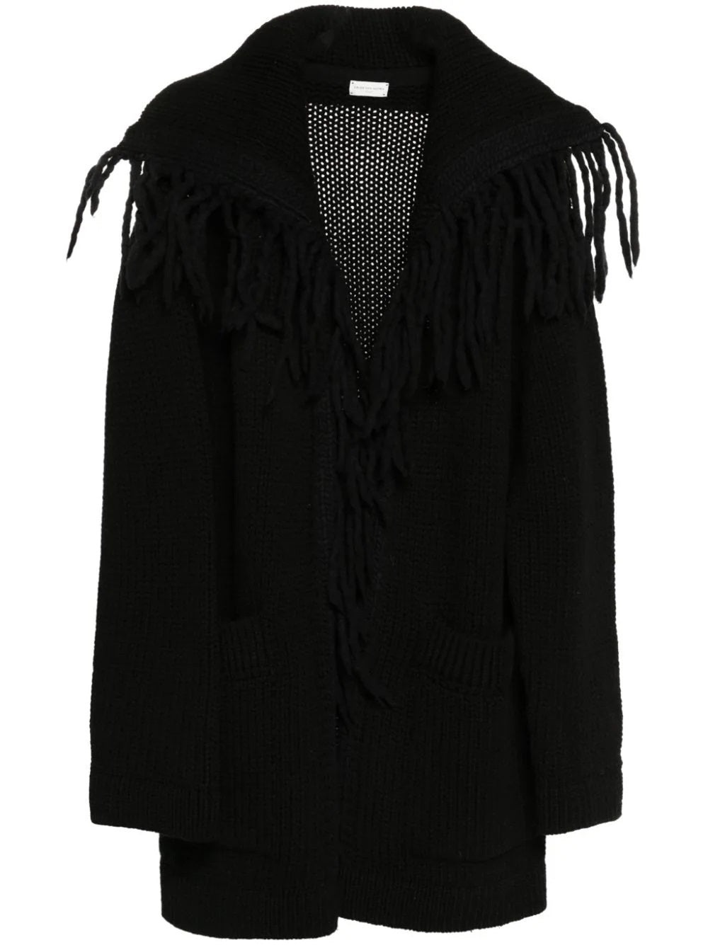 DRIES VAN NOTEN BLACK カーディガン Buy Dries Van Noten men black knitted wool cardigan for $669