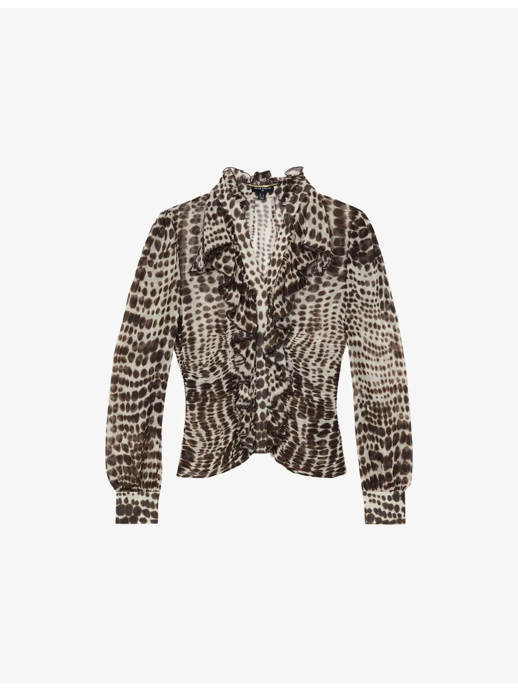 Reiss x Atelier Laverna Animal-Print Woven Blouse - 1