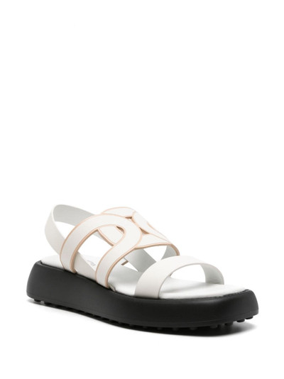 Tod's cut-out leather sandals outlook