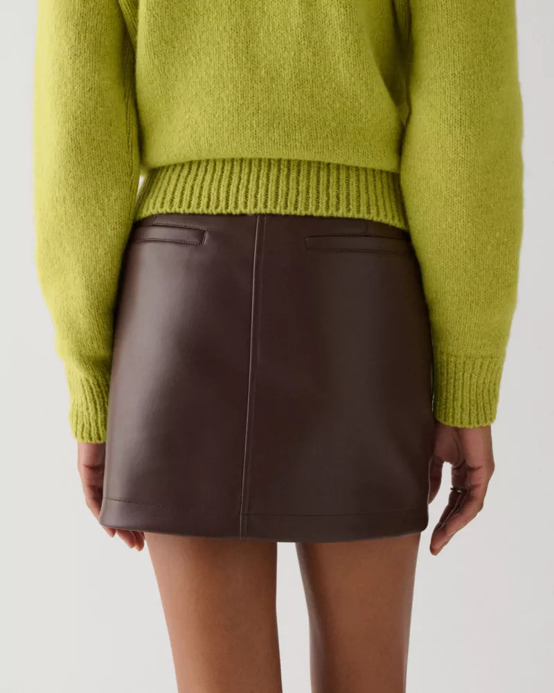 Faux Nappa Mini Skirt 4