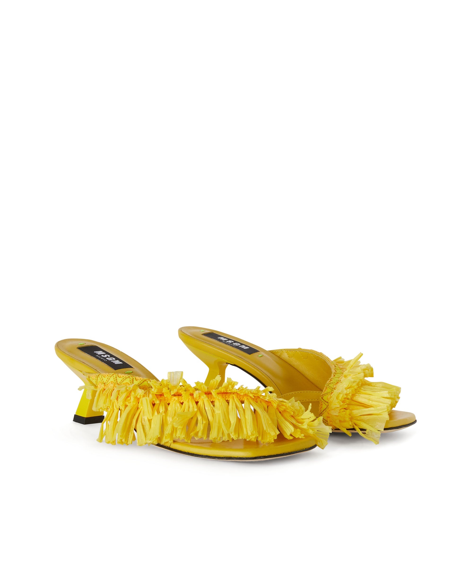 Mule with raffia insert - 3