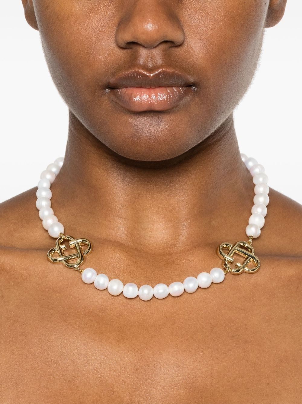 pearl logo necklace - 3