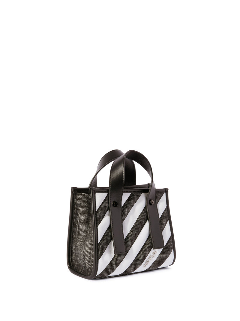 Off-White Black Diagonal Quilted Tote Bag outlook