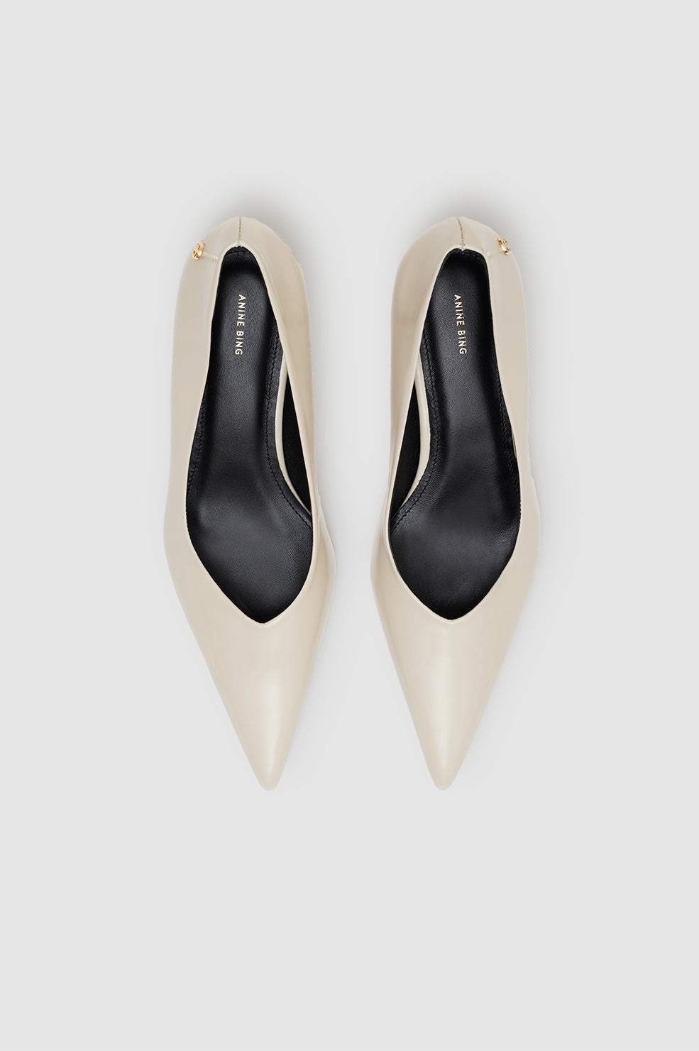 Hilda Pumps - High-Shine Bone - 2
