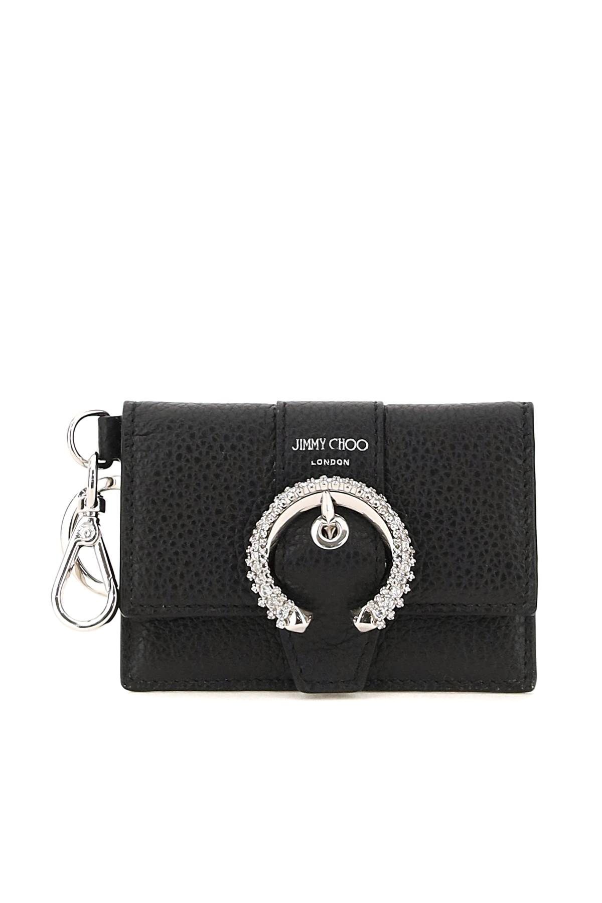 FLAP CARDHOLDER WITH CRYSTAL BUCKLE - 1