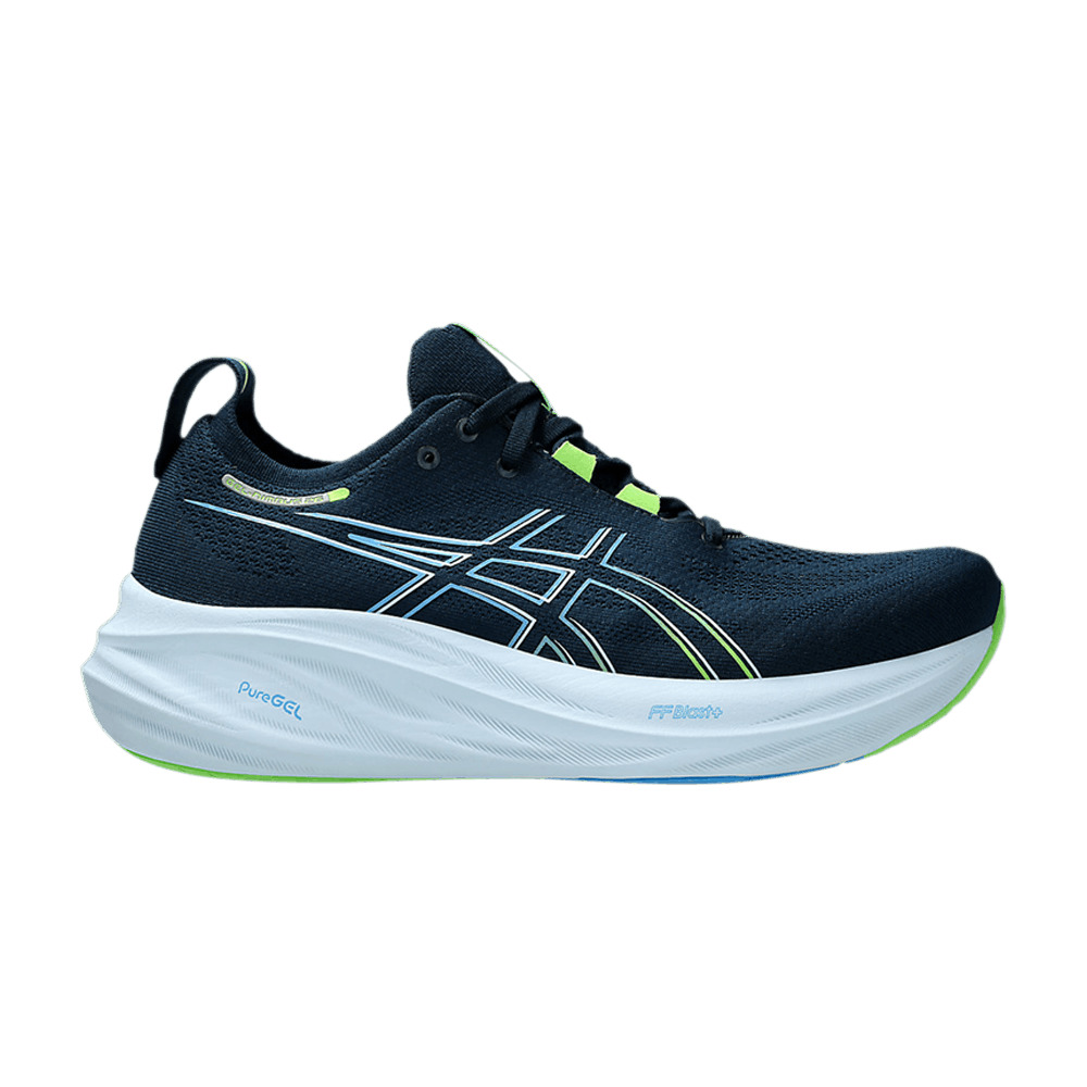 Gel Nimbus 26 Wide 'French Blue Electric Lime' - 1