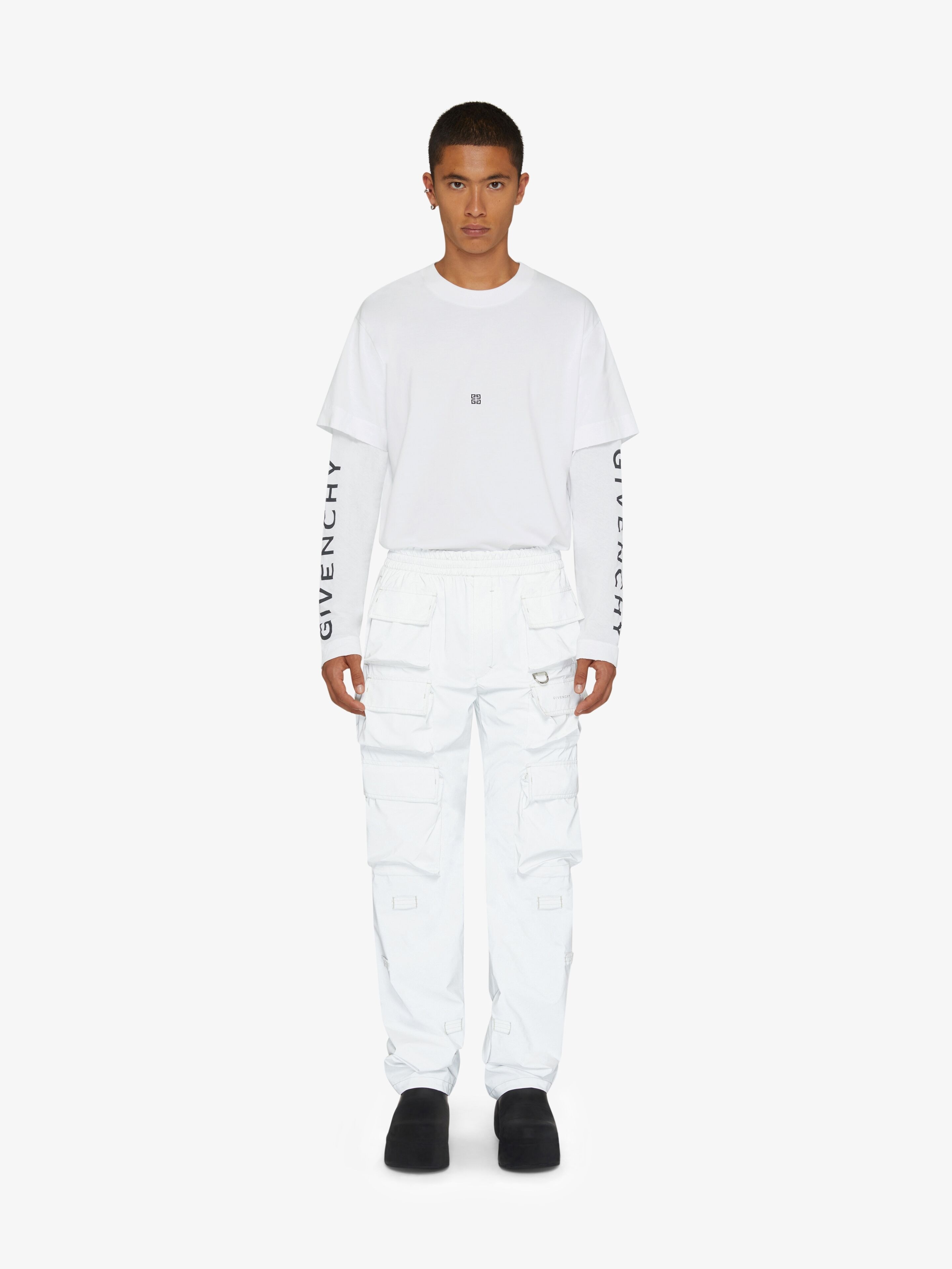 GIVENCHY CUT & LAYER T-SHIRT IN JERSEY - 2