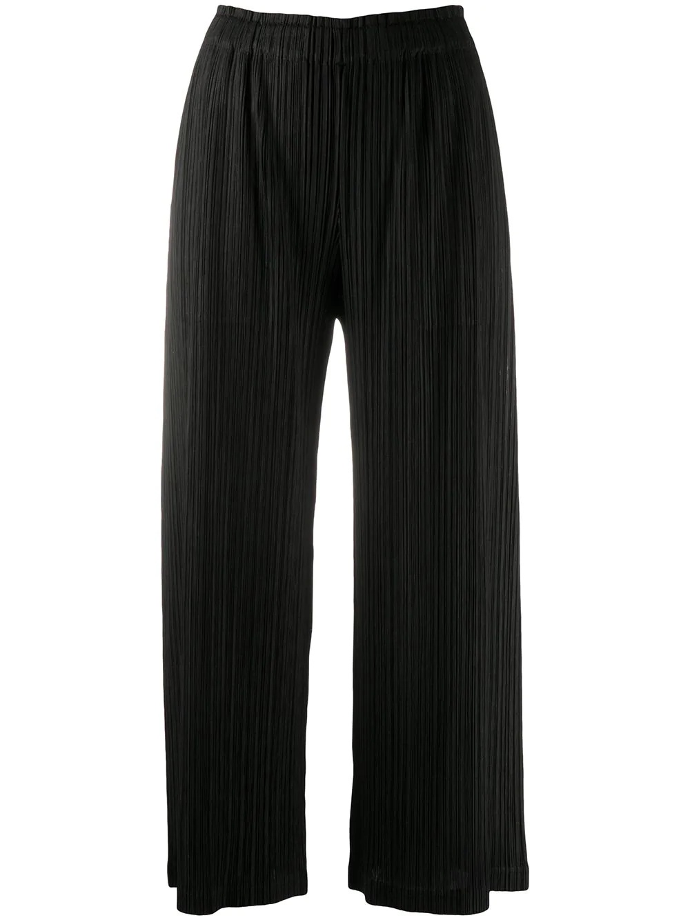 black pleated trousers - 1