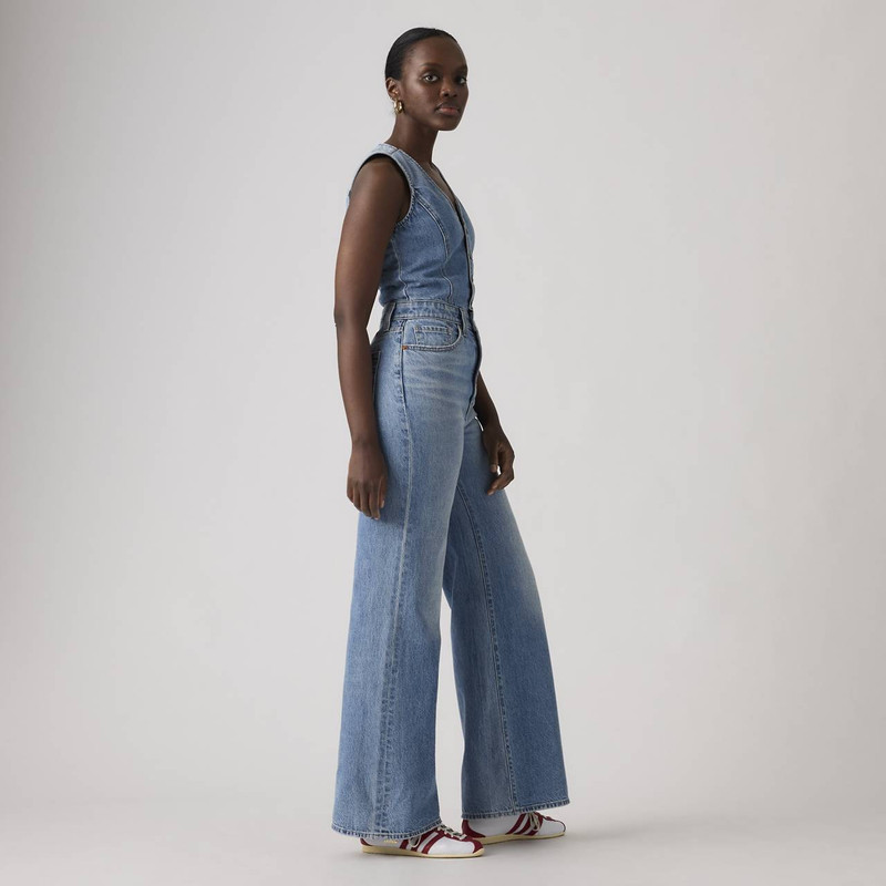 DENIM WIDE-LEG JUMPSUIT 4