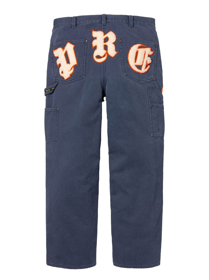 Supreme Old English Canvas Double Knee Painter "SS 25 - Navy" trousers outlook