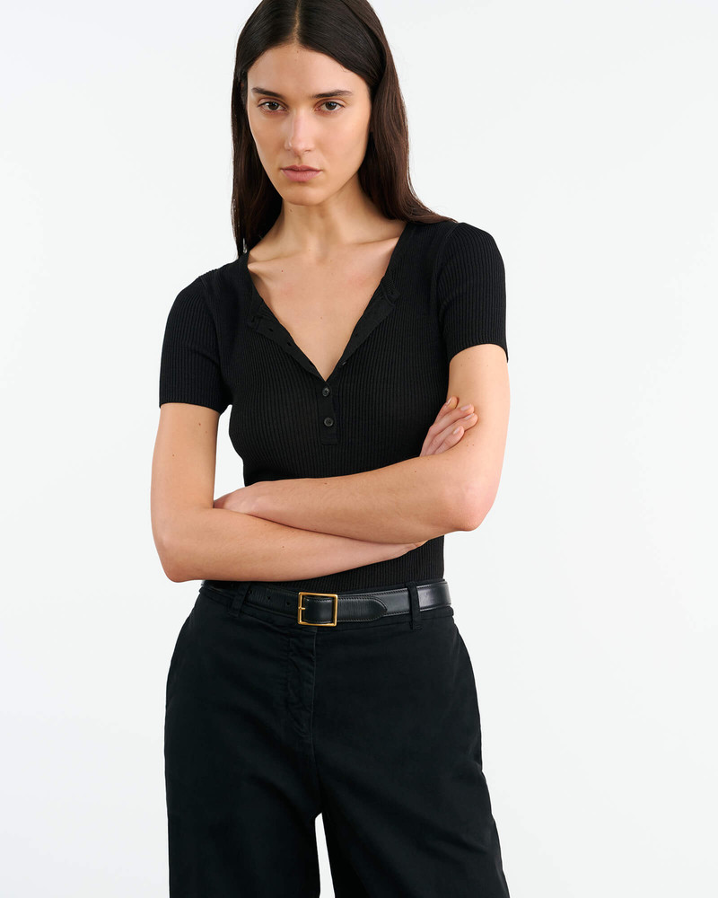 NILI LOTAN FRANCENE SILK KNIT SWEATER outlook