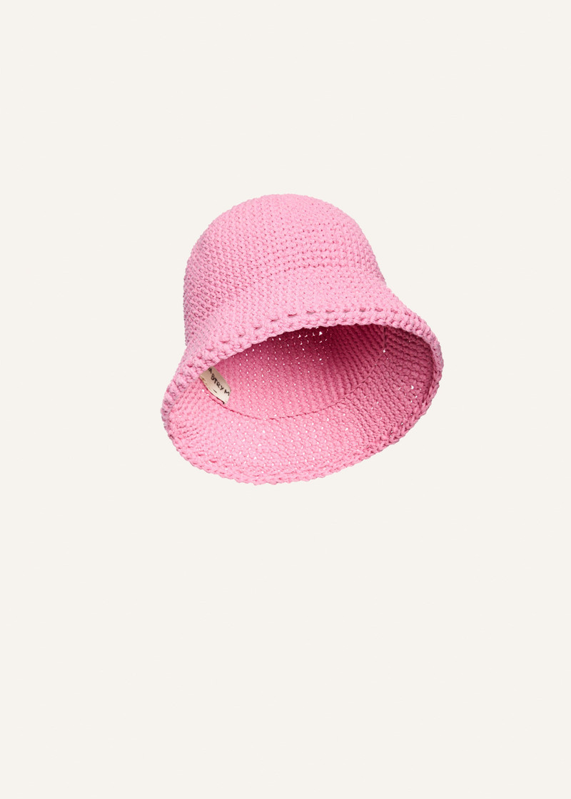 MAGDA BUTRYM Crochet bucket hat in pink outlook