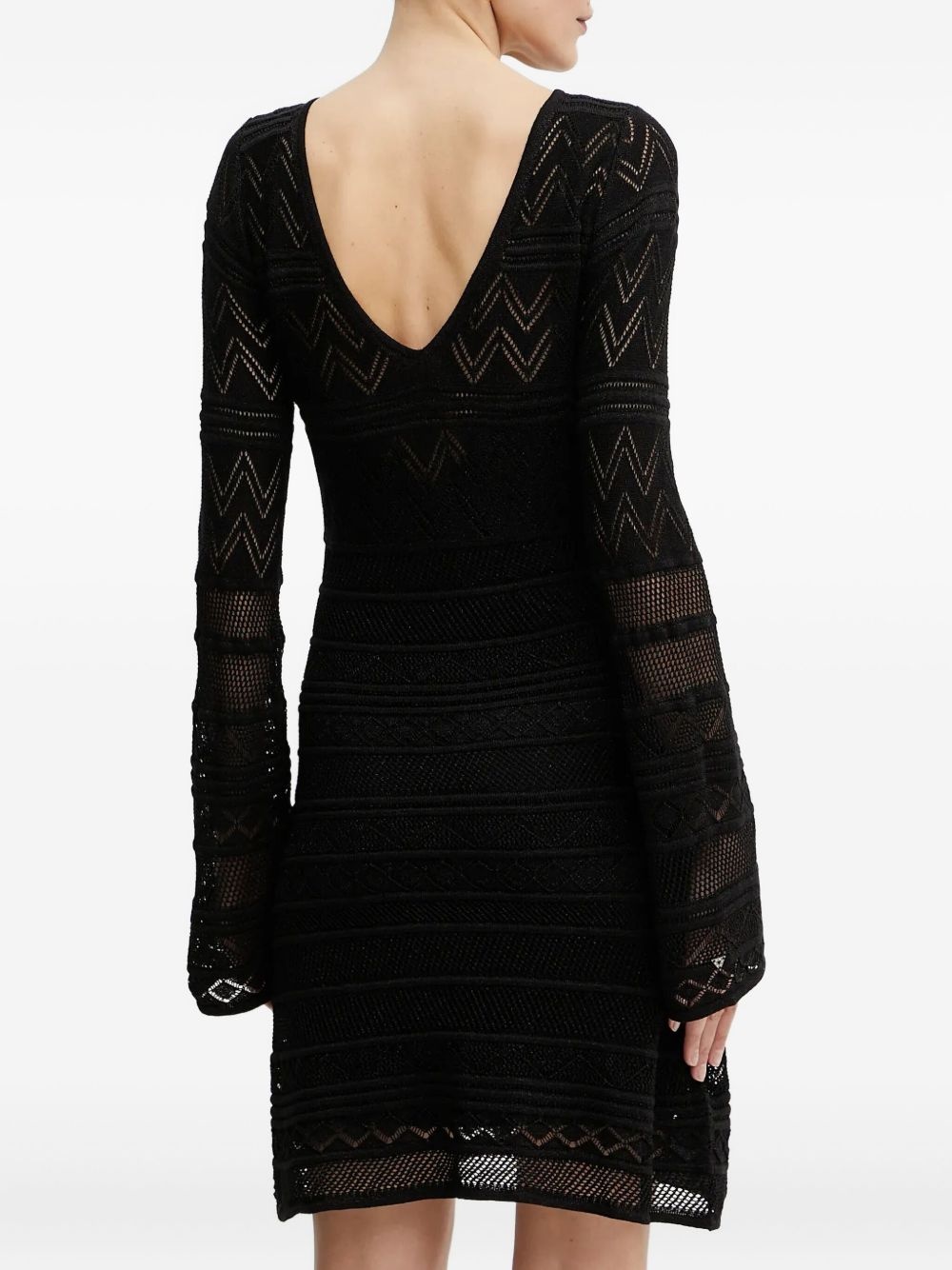 open-knit mini dress - 3