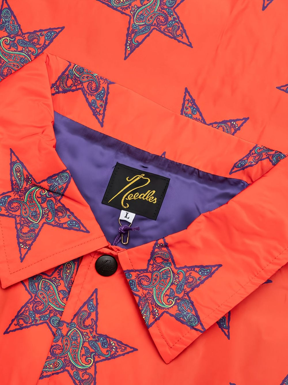 paisley star-print jacket - 3