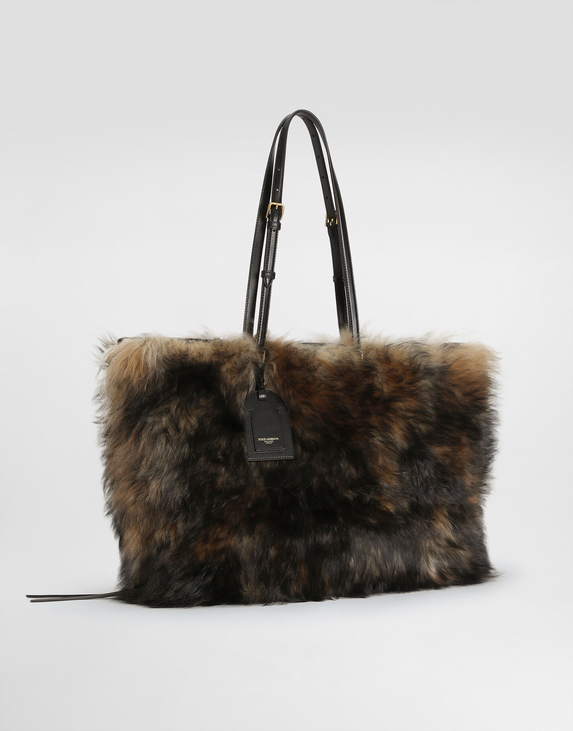 Atene shopping bag with fur - 3