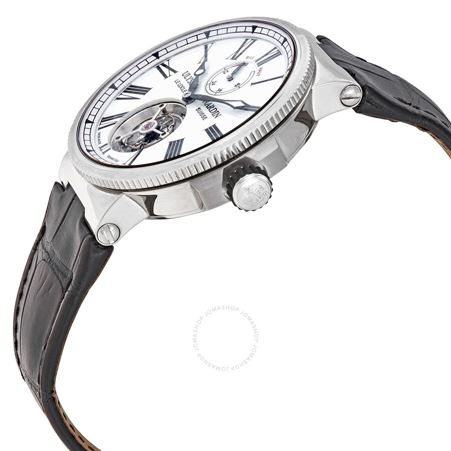 Ulysse Nardin Marine Tourbillon Automatic White Enamel Dial Men's Watch 1283-181/E0 - 2