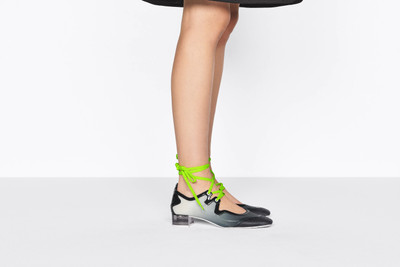 Dior D-Mension Lace-Up Ballerina Flat outlook