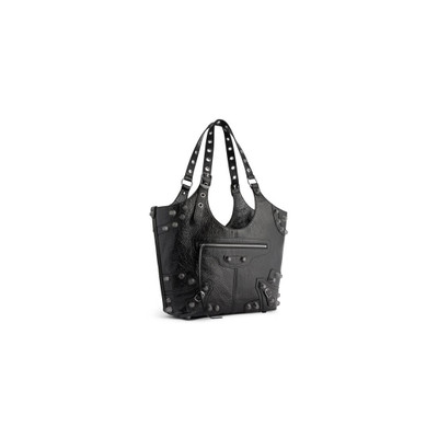 BALENCIAGA Women's Le Cagole Medium Carry All Bag in Black outlook