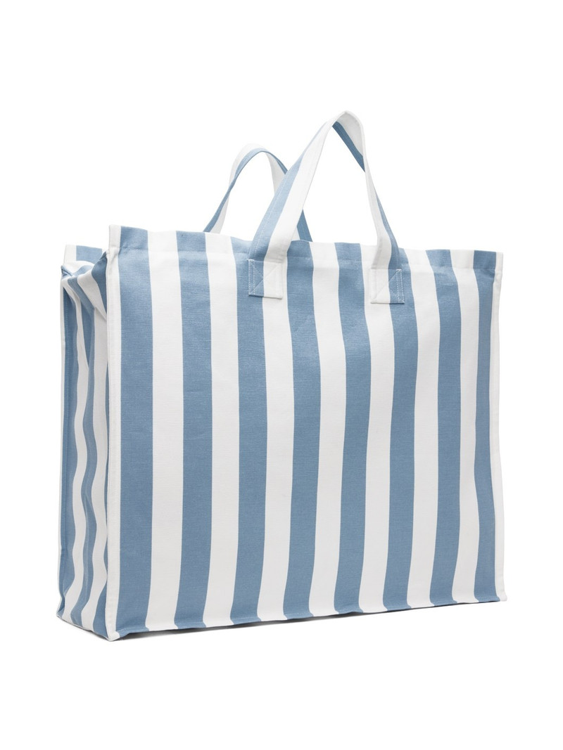 KING & TUCKFIELD Blue & White Large Tote outlook