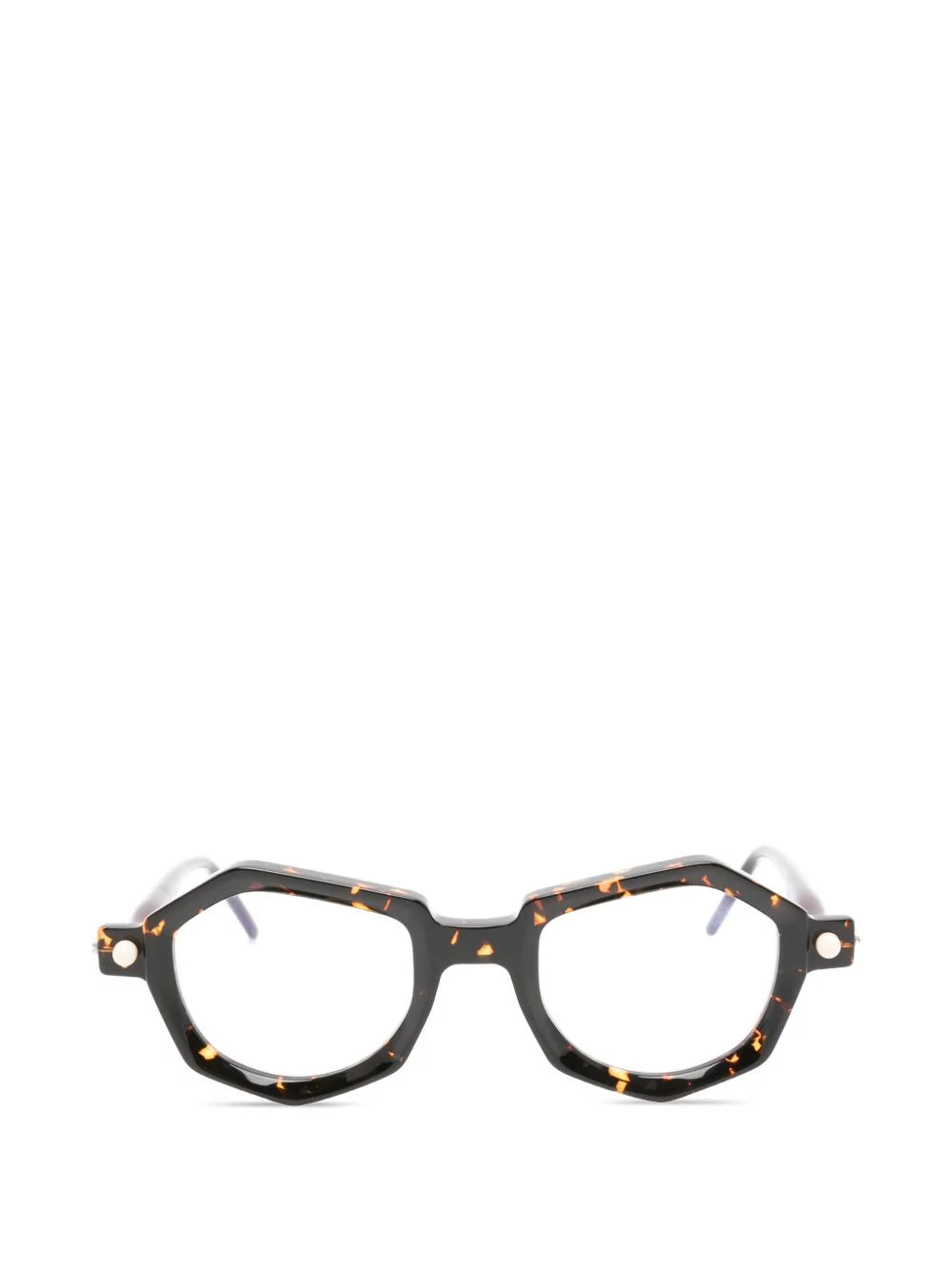 geometric-frame glasses - 1