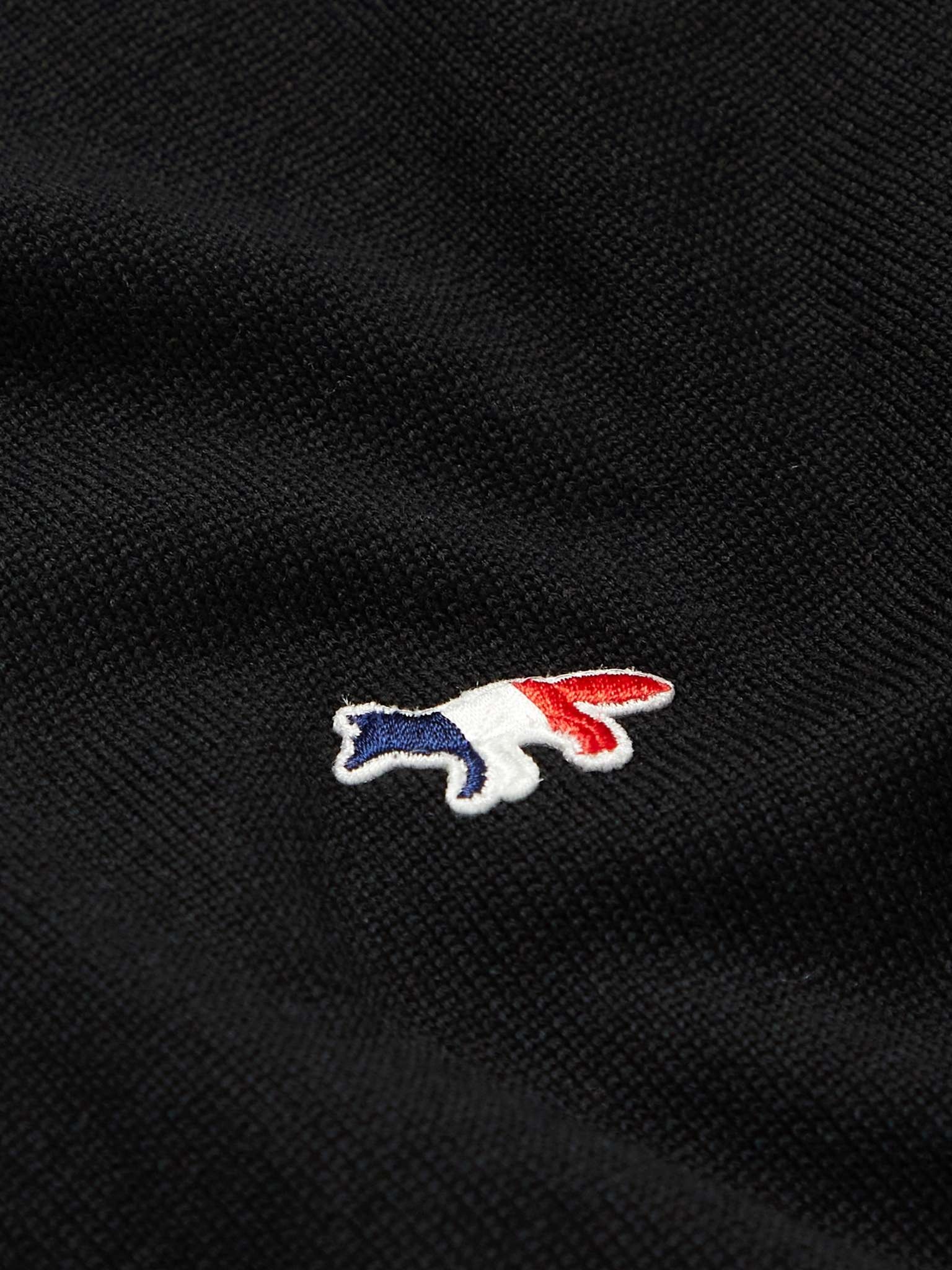 Slim-Fit Logo-Appliquéd Wool Cardigan - 3