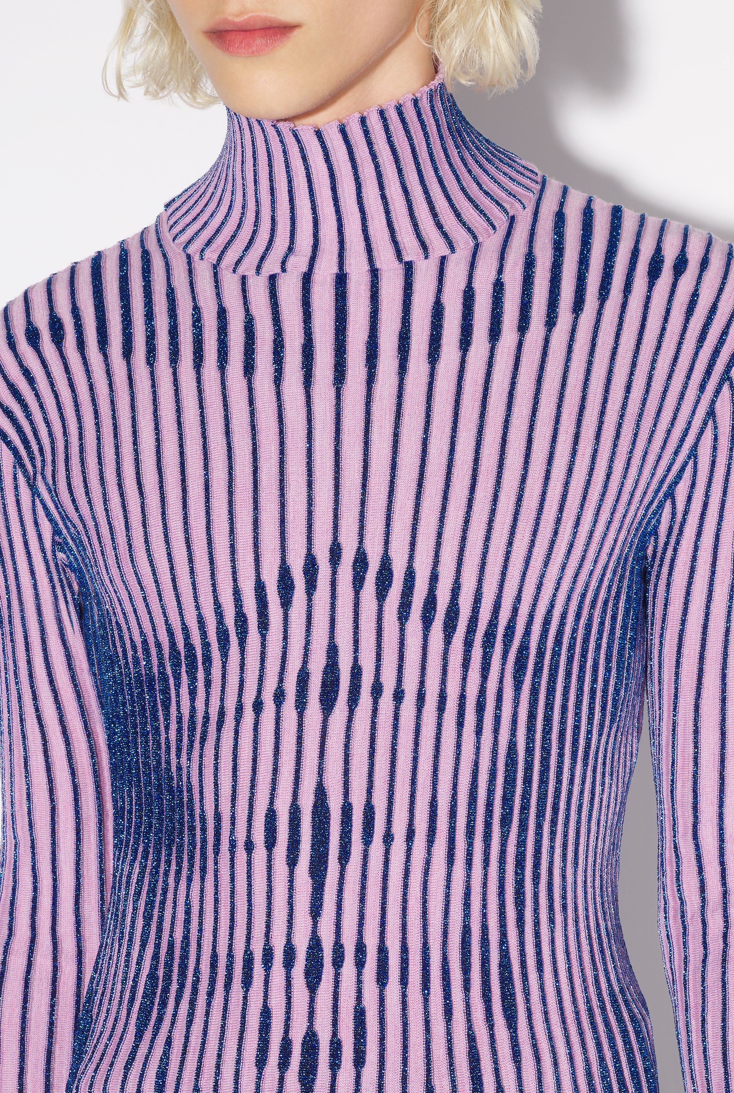 THE PINK LUREX TROMPE L’OEIL TOP - 4