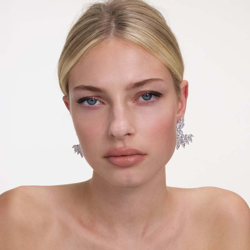 self-portrait Crystal Cuff Earrings outlook