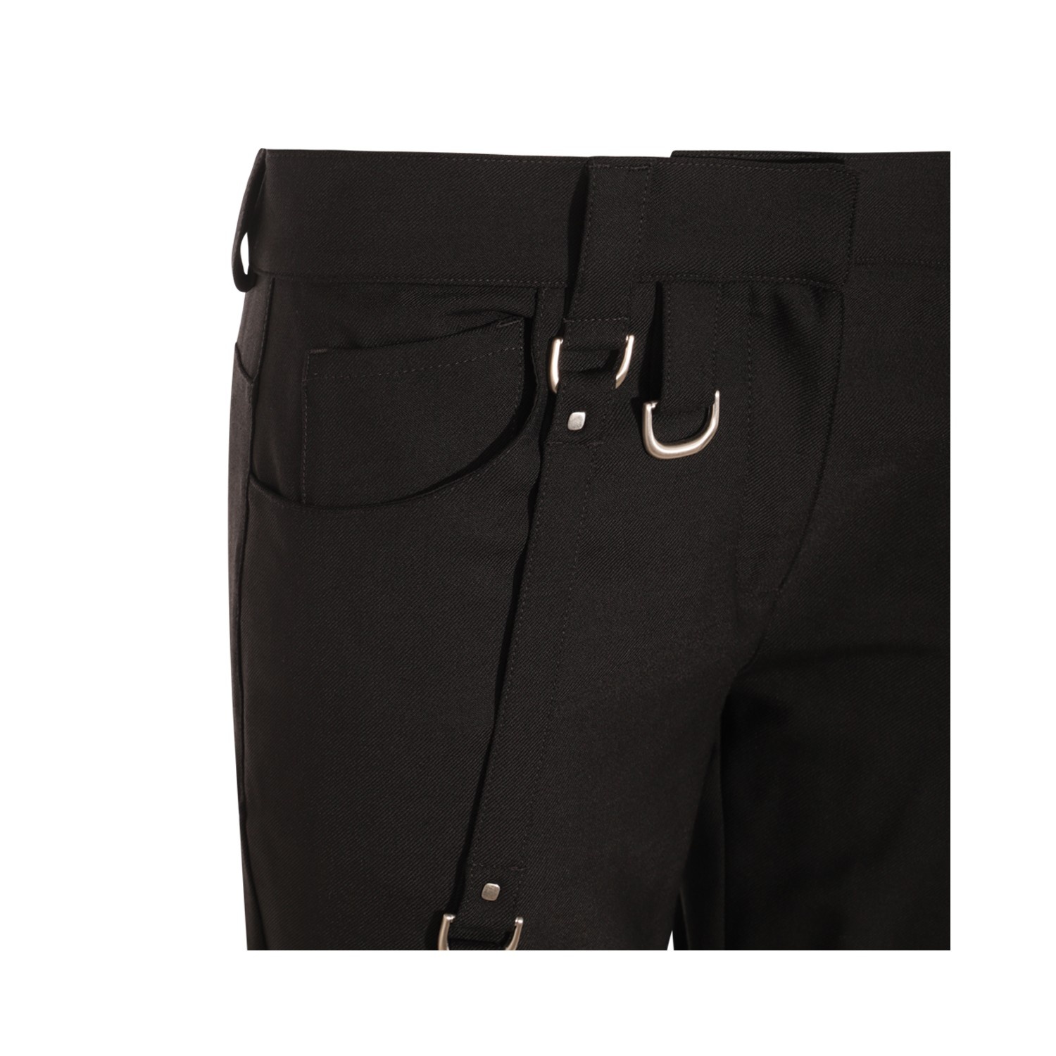 パンツ OFF-WHITE BLACK VIRGIN WOOL BLEND CARGO ZIPPED PANTS Off-White BLACK VIRGIN WOOL BLEND CARGO ZIPPED PANTS