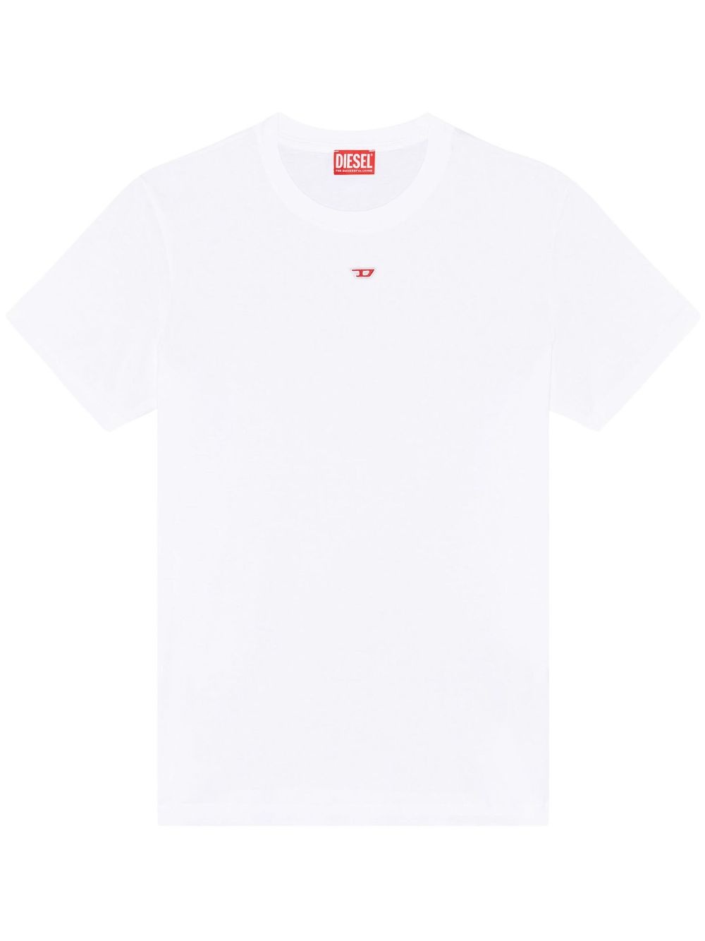 embroidered-logo detail T-shirt - 1