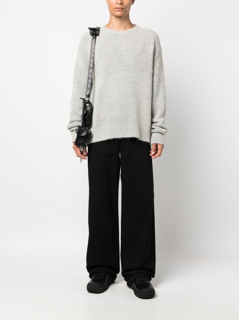 crew-neck long-sleeve jumper - 2
