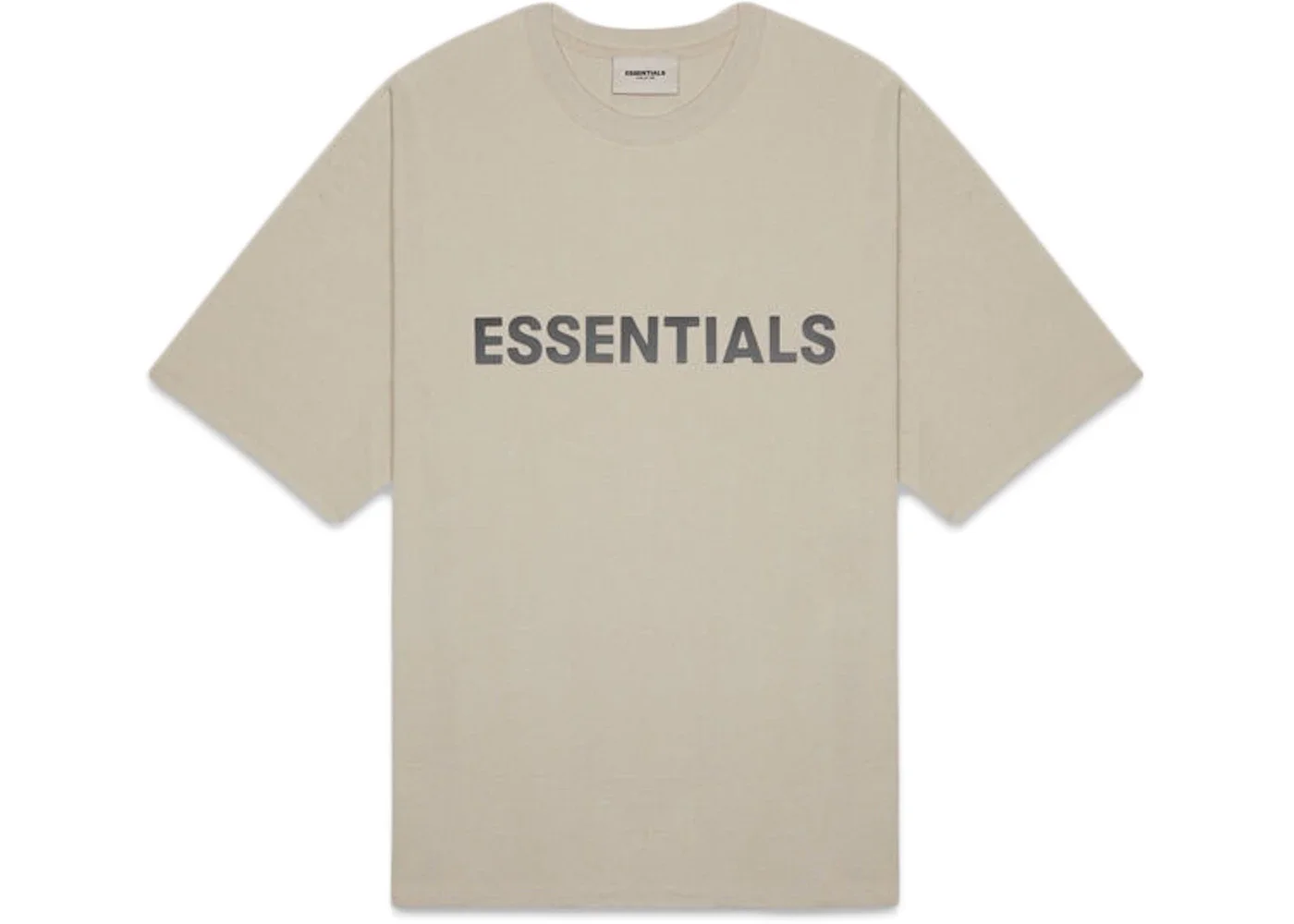 Fear of God Essentials Boxy T-Shirt Applique Logo Olive/Khaki - 1