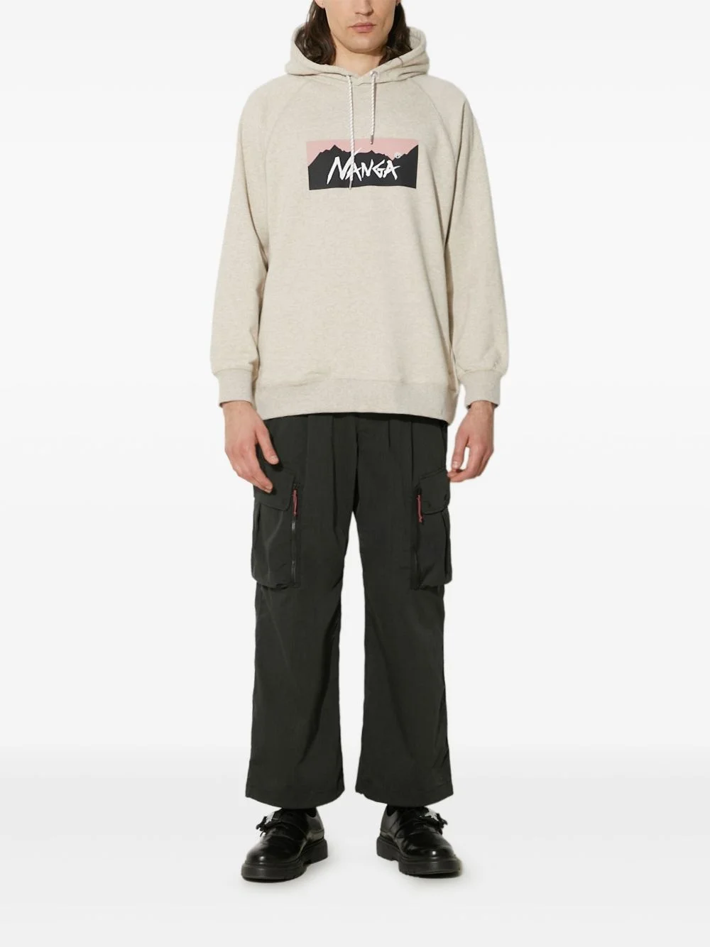 logo-print hoodie - 1