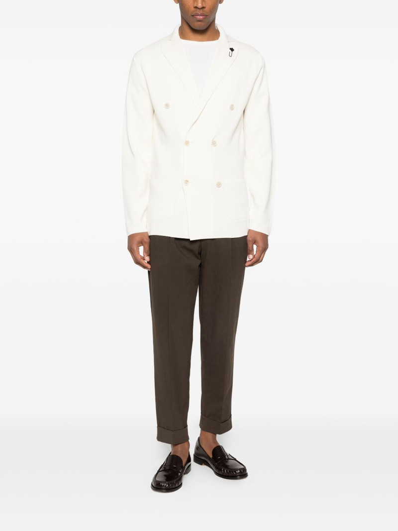 LARDINI double-breasted blazer outlook