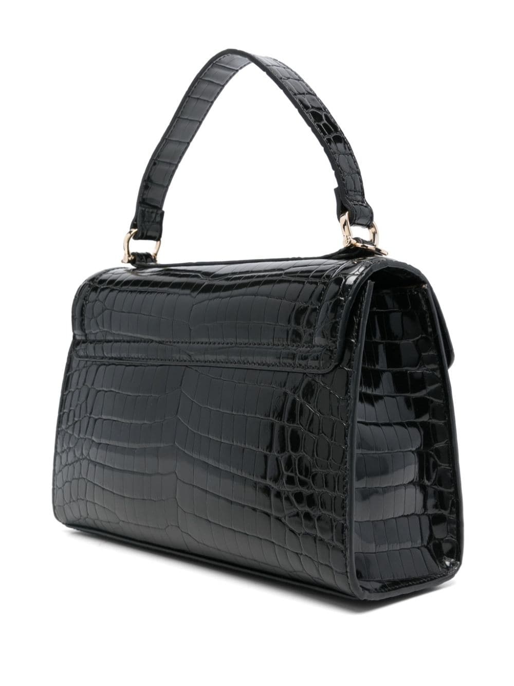 crocodile-embossed tote bag - 3