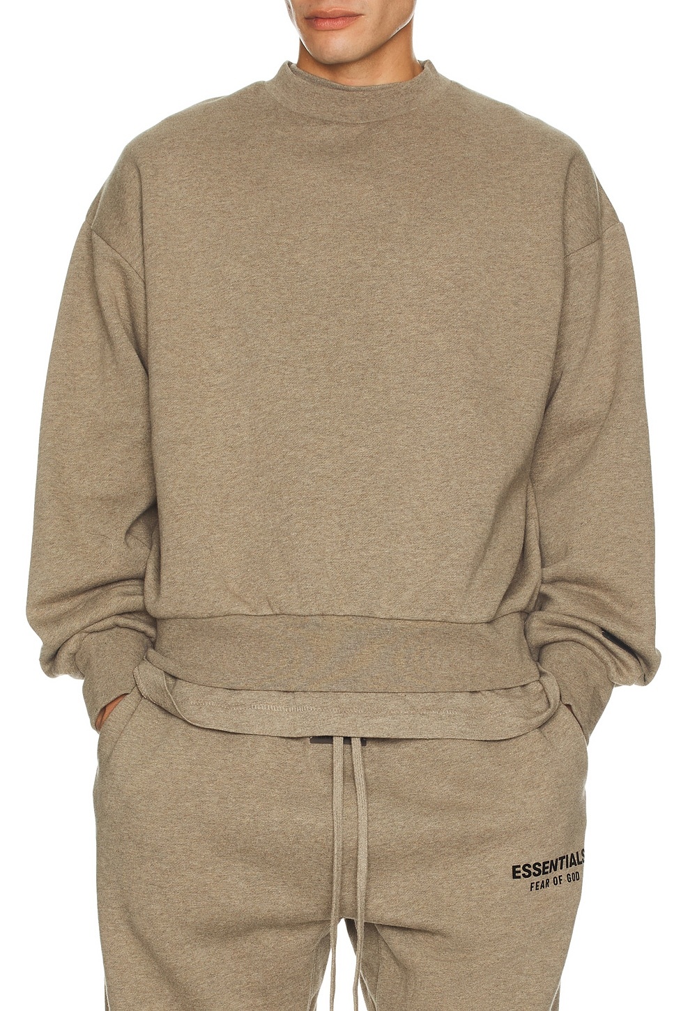 Classic Fit Fleece Crew Neck Sweatshirt - 4