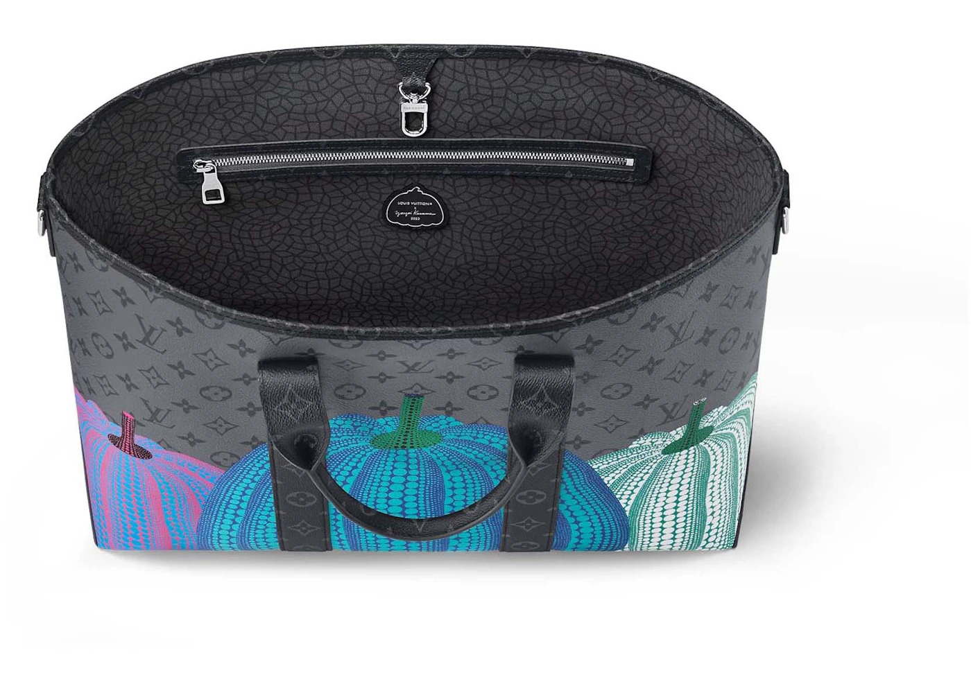 Louis Vuitton LV x YK Weekend Tote Pumpkin Print - 3