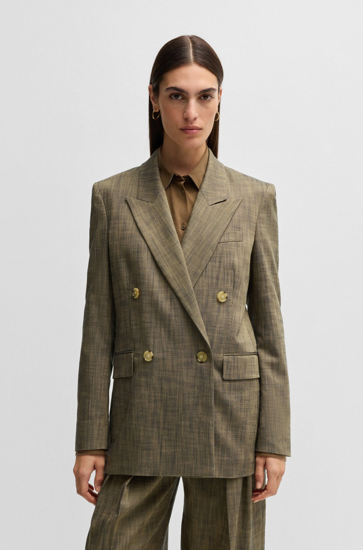 REGULAR-FIT DOUBLE-BREASTED BLAZER - 2
