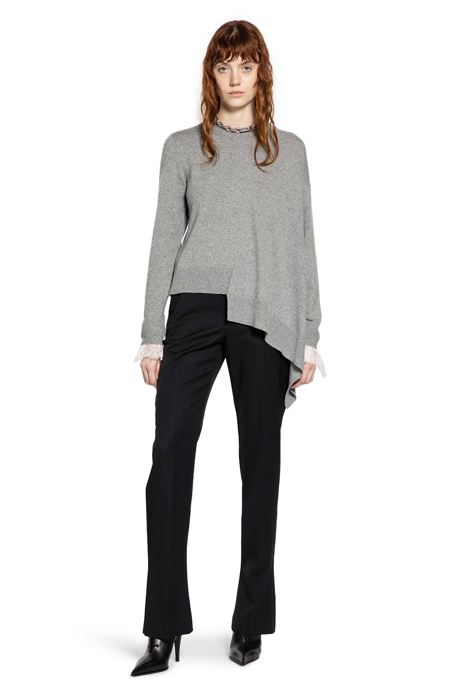 Asymmetric Wool Cashmere Jumper - 5