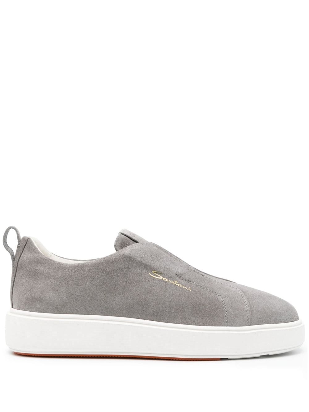 slip-on suede sneakers - 1