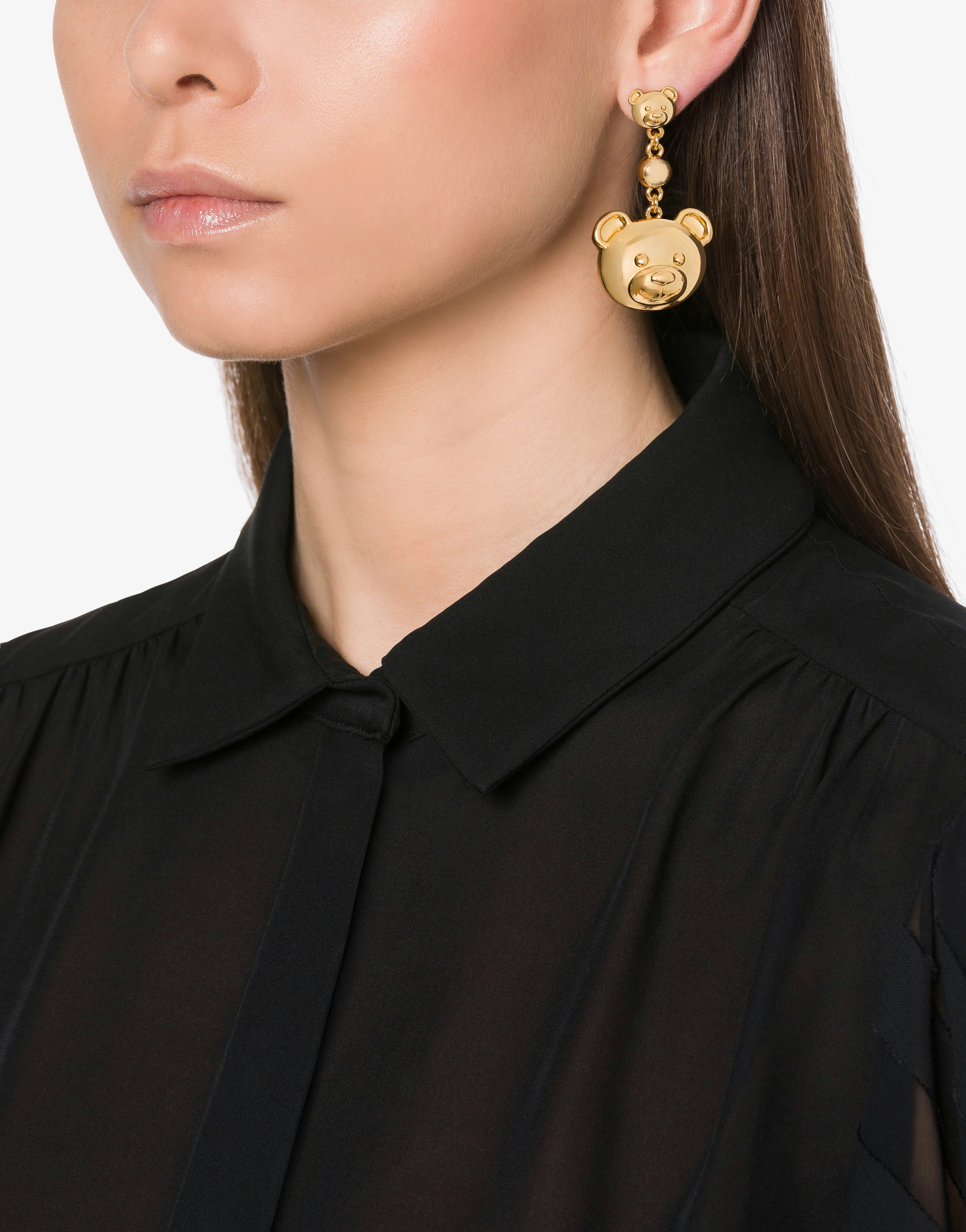 TEDDY BEAR DROP EARRINGS - 3