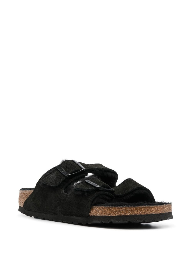 BIRKENSTOCK Arizona shearling suede slides outlook