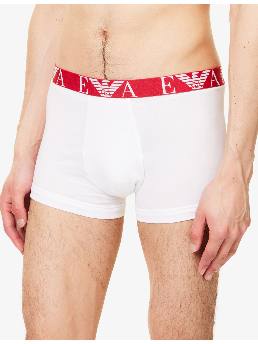 Branded Mid-Rise Pack Of Three Stretch-Cotton Trunks - 4
