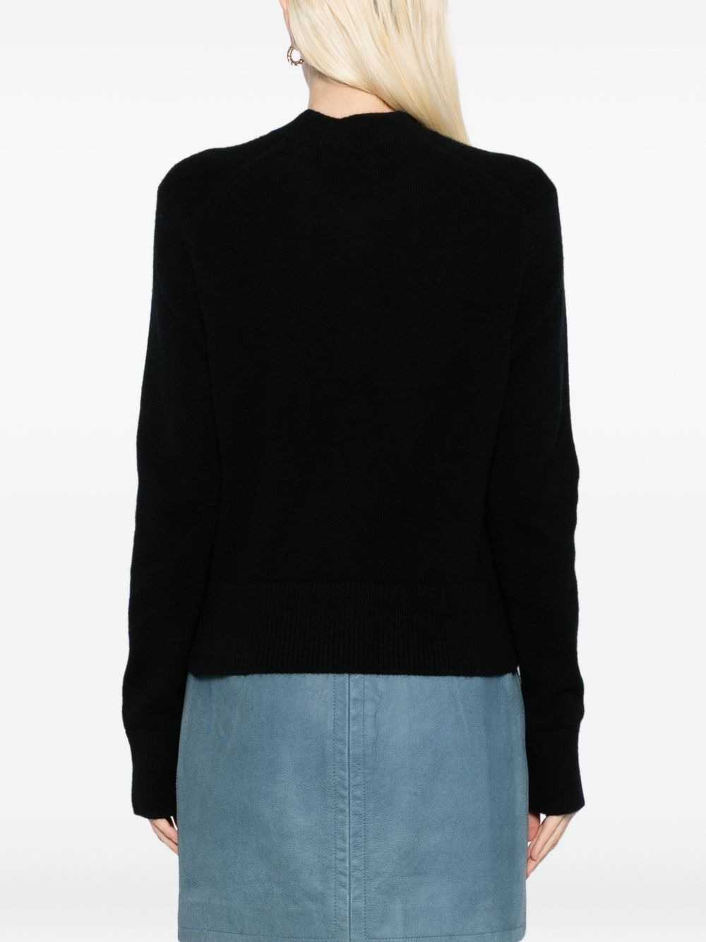 embroidered-logo cardigans - 4
