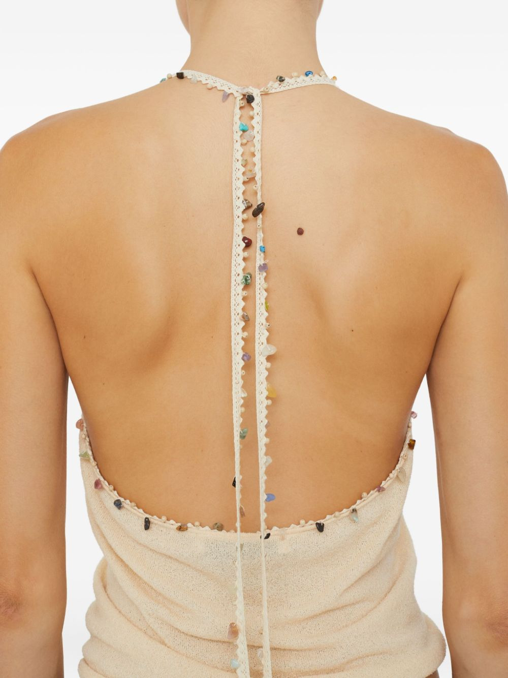 Beach Quartz halter-neck tank top - 5