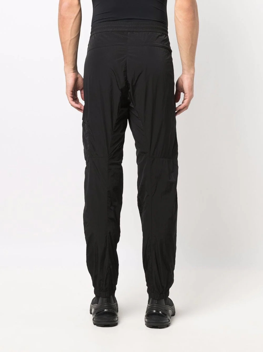 logo-patch straight trousers - 4